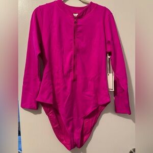 Good American long  sleeve swimsuit